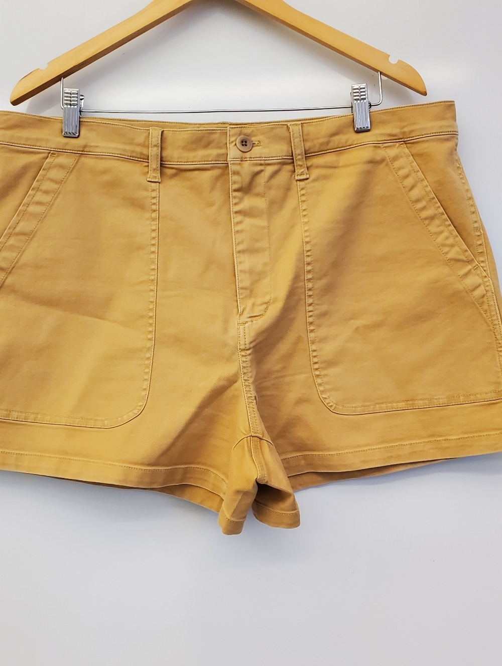 Madewell The Perfect Vibtage Fatique Tan High-Waist Shorts Size 33 - Picture 9 of 10